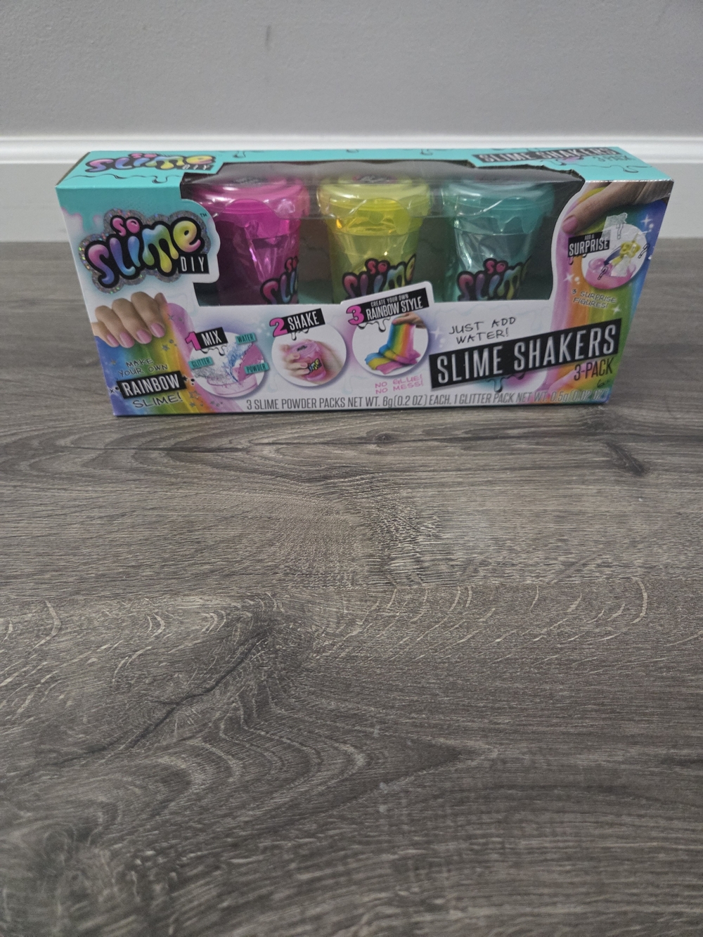 DIY Rainbow Slime Shakers - 3pk - NEW